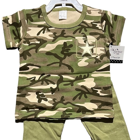 Ganz Baby Ella Jackson Camo Kid - Top and Pants Camo 6-12 months - Picture 1 of 4